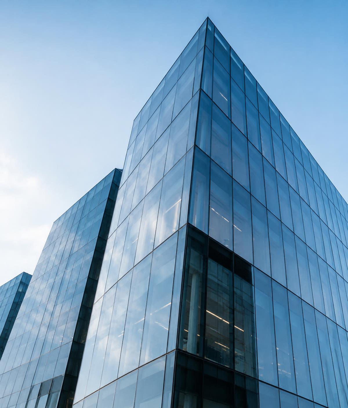 Modern glass office architecture